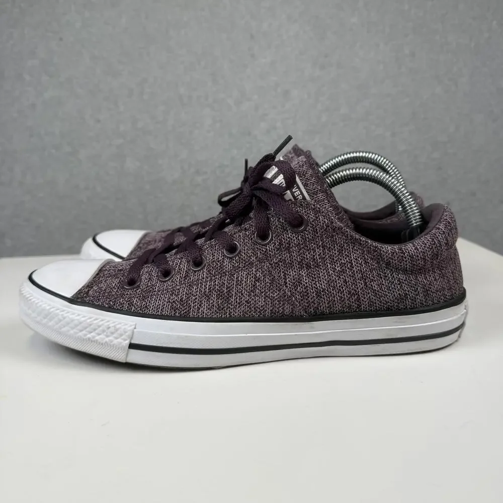 Converse Chuck Taylor Madison Size 10 Purple Tweed Knit Womens - Picture 4 of 9